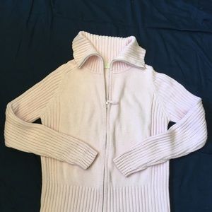 Marks and Spencer zip front cotton sweater